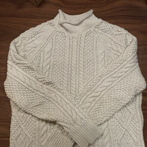 J.Crew classic cable-knit roll-neck sweater